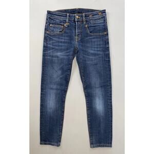 R13 Boy Skinny Made In Italy Crop Jeans R13WM0086-59 Women's Size 24 EUC!